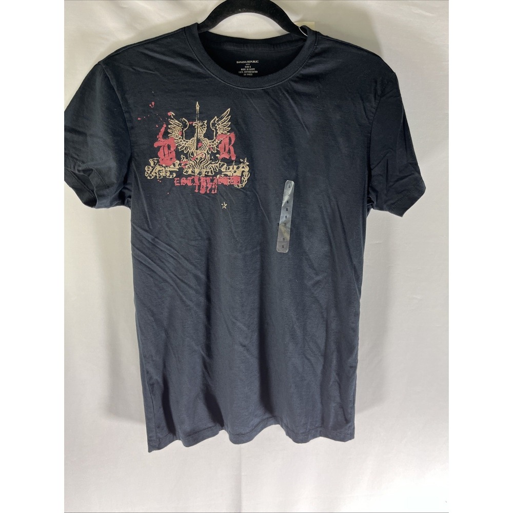 Banana Republic NWT Men's Small Black Tshirt‎